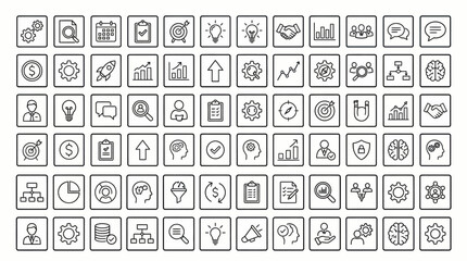 72 Construction Line Icons for Tools, Safety, and Equipment
