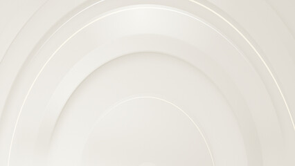 Fototapeta premium Minimal abstract arch background in soft off white tones with smooth gradients and elegant layered shapes. Clean modern design for presentations, branding, wedding and luxury visuals.