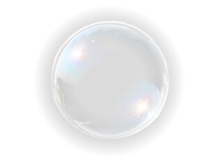 Realistic Transparent Soap Bubble for Product Design PNG