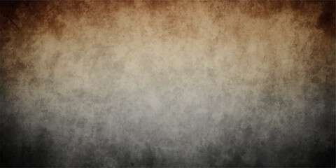 Obraz premium A dark aged surface with a dirty grunge metal texture provides a rough vintage wallpaper backdrop featuring a black antique pattern on an old grungy wall