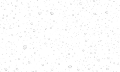 Naklejka na ściany i meble Realistic water drops. PNG drops, condensation on the window, transparent water drop. Abstract water drops, bubbles on transparent background, digital liquid design, Stock royalty free