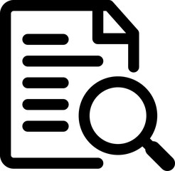 Document Search Magnifier Icon