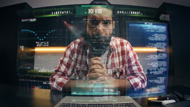 Indian programmer successfully launching computer program on holographic display