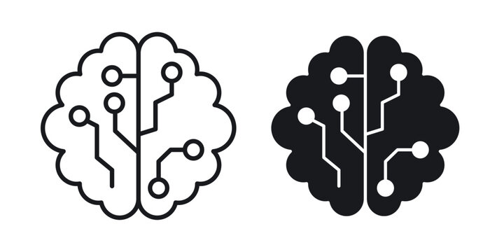 Intelligence icon in a simple, black and white style.