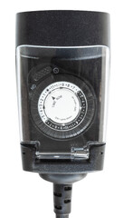 Electrical timer often used to turn on lights at a certain time