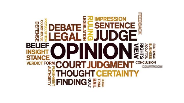 Opinion animated word cloud-text design animation tag kinetic typography seamless loop.