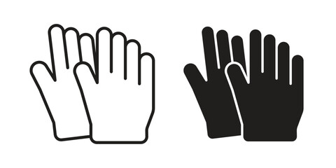 Obraz premium Sanitize hands icon in a simple, black and white style.
