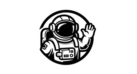 Fototapeta premium Astronaut in Space Suit Embracing Universe.