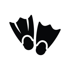 Scuba diving flippers icon vector illustration Vector © alien AZ