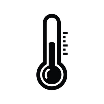 Thermometer vector icon, temperature symbol, weather icon design Vector