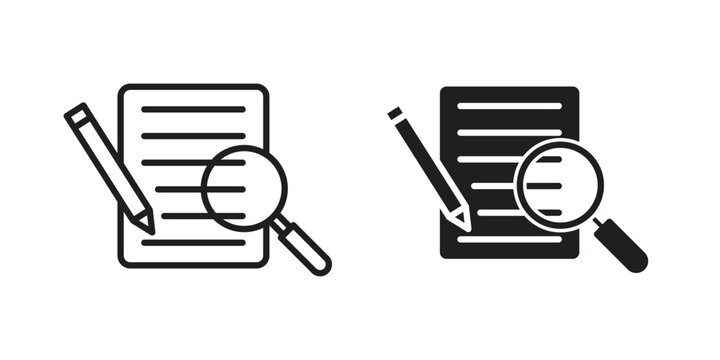 Defining icon in a simple line art style. EPS10