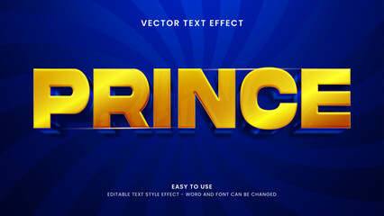 prince editable text effect 3d vector © cuplis design