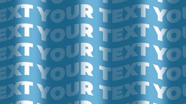 Fluid Wave Kinetic Typography Animation Seamless Loop Title Wide Format