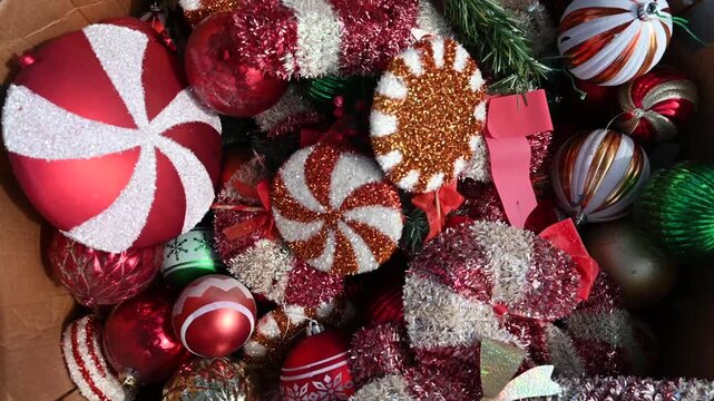 Christmas decorations for trees - 4K Stok video