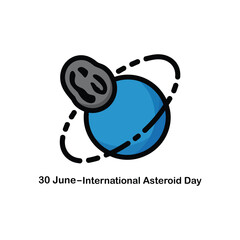 Obraz premium International Asteroid Day Planet
