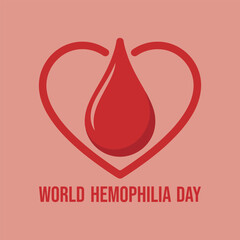 Hemophilia Awareness Red Drop Poster