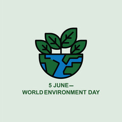 World Environment Day Leaf Globe