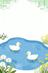 Obraz premium ducks on the lake
