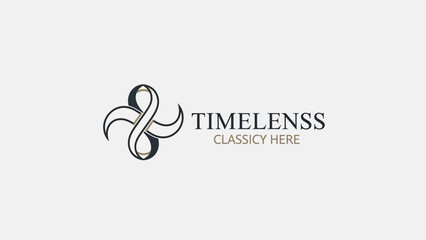 Fototapeta premium Elegant Abstract Graphic Design Symbol with Classic Style