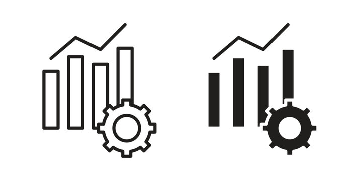 Improvement icon outline vector set. icon vector isolated on white background. EPS 10