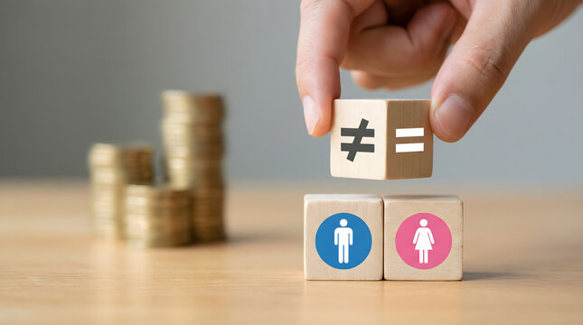 Gender Equality in Finance: Balancing Male and Female Symbols with Inequality Sign