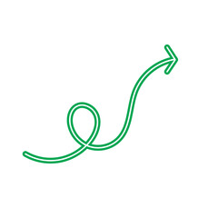 Obraz premium Creative Hand Drawn Colorful Doodle Arrows and Directional