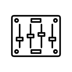 Obraz premium Audio Mixer Panel Icon