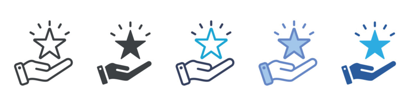 Favorite icon set multiple style collection