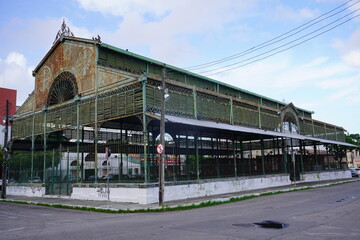 Fortaleza - Cear&aacute;, February 24, 2026. The Mercado dos Pinh&otilde;es in Fortaleza was inaugurated in 1897. It was also known as the Iron Market of Fortaleza. Fortaleza - Cear&aacute;, Brazil.