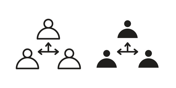 Third party icon outline vector set. icon vector isolated on white background. EPS 10