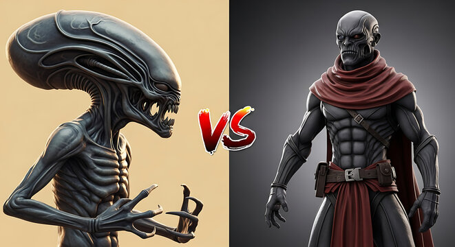 Alien vs. Monster Character Design