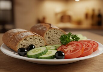 Rustic Bread & Garden Fresh