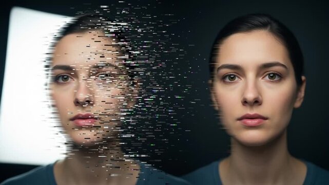 A video showcasing a close-up view of a glass surface being cut with a sharp object in a dark room.