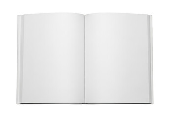 Naklejka premium An open book with blank pages, ready to be filled with thoughts and ideas. isolated on transparent background