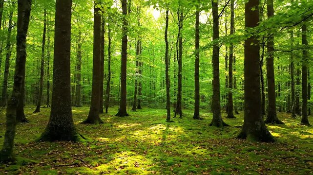 Serene Forest Landscape Video.
