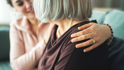 Fototapeta premium A loving embrace at home