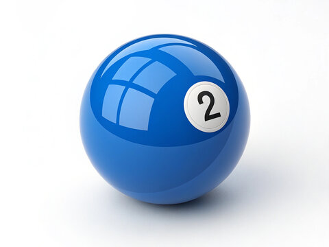 pool ball isolated on white
