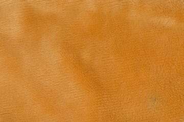 Soft brown blanket fabric abstract texture background. Copy space for text. For graphic design, 3D rendering and banners