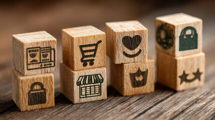 Block pyramid with medical icons symbols. Supplies, equipment and specialists for the normal functioning of hospitals in the fight against the pandemic