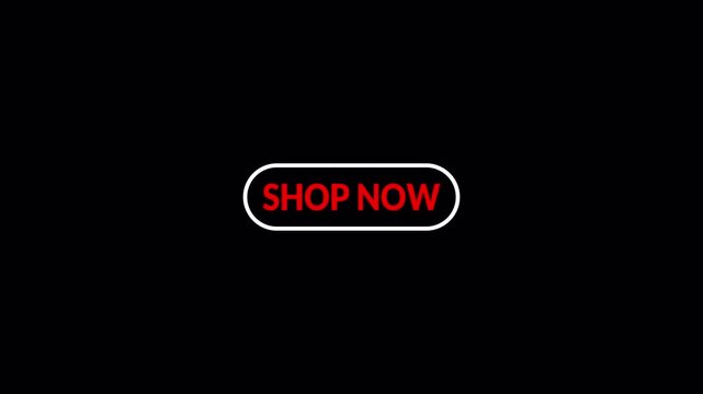 Shop now button with shopping cart icon on a transparent background. Shop now button invites immediate browsing. call to action button of shop now for, ecommerce, online shopping, with alpha channel .