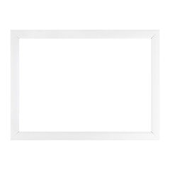 Obraz premium White frame for photo or certificate isolated on white background