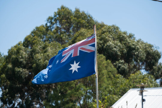 Australian flag flies high