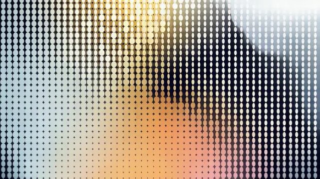 Geometric Dot Matrix: A mesmerizing display of geometric dots forms an abstract pattern, with gradient colors and a sleek design