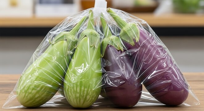 Vibrant Purple Eggplant on White Background
