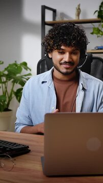 Teacher provides online webinar explaining material at home