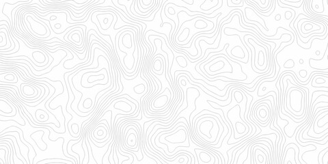 Minimal topography map area vector topo paper lines. Topographic contour lines grid map pattern design. Geographic mountain relief. Contour maps. Topo contour paper map design. © MdLothfor