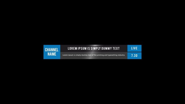 Creative Lower Third Animation Video Template
