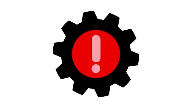 Risk management icon animation. animation icon related to work safety. Suitable for site web, app, UI, user interfaces, provide visual feedback and more. Alpha channel