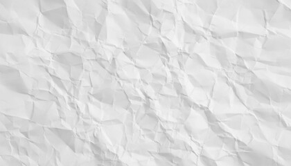 Obraz premium Crumpled White Paper Texture Background