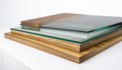 Colorful sticky notes floating in the air in a bright modern home office